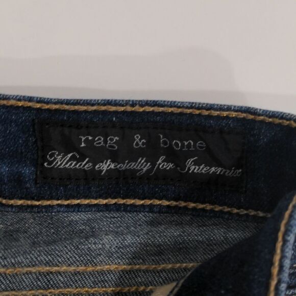 rag & bone Justine Crop Jeans in PrestonLamb Leather Lace Up size 27 - Picture 5 of 11